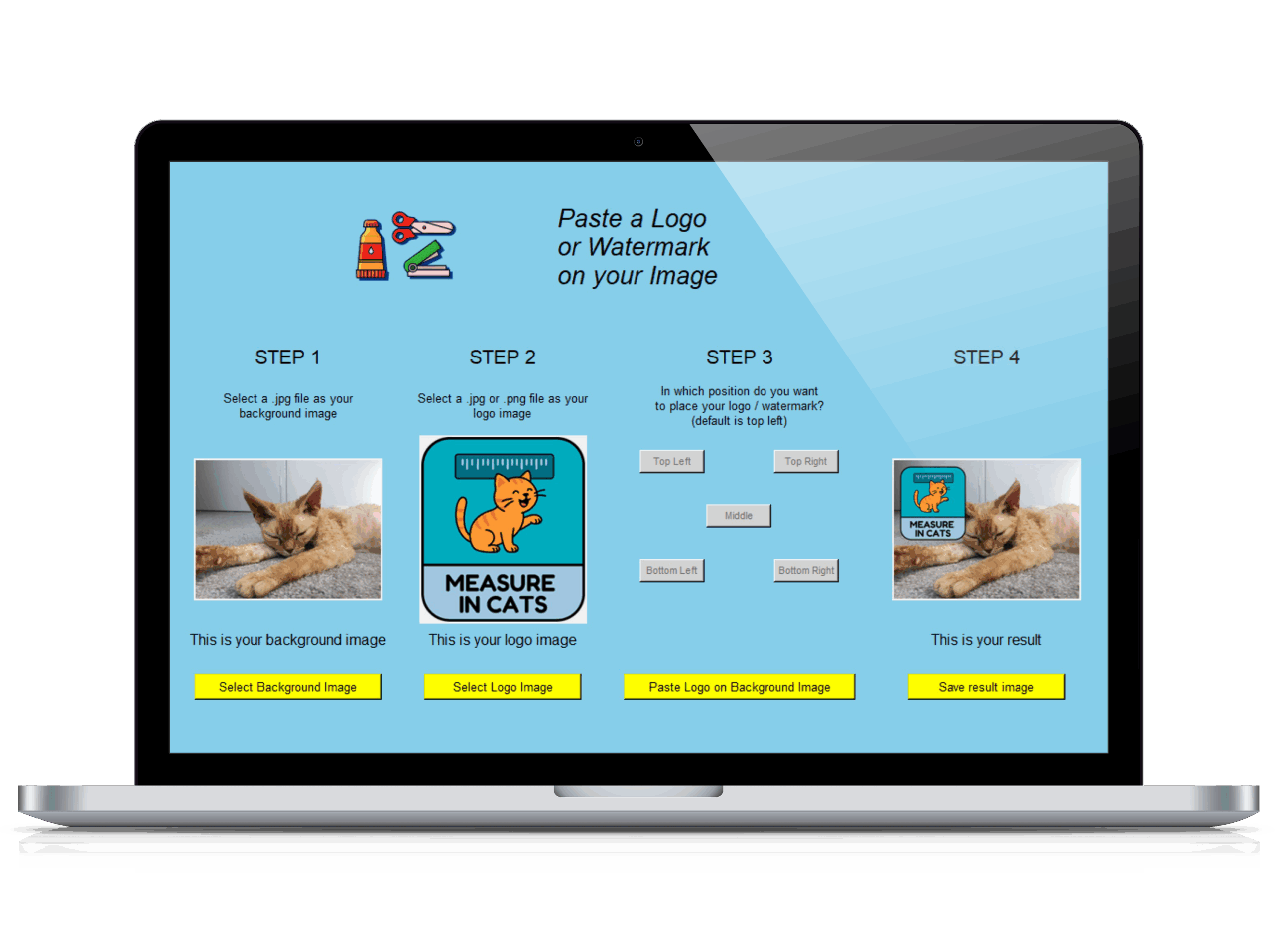 Paste logo or watermark on image